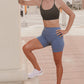 Women's Seamless Vital Biker Shorts - Denim Blue