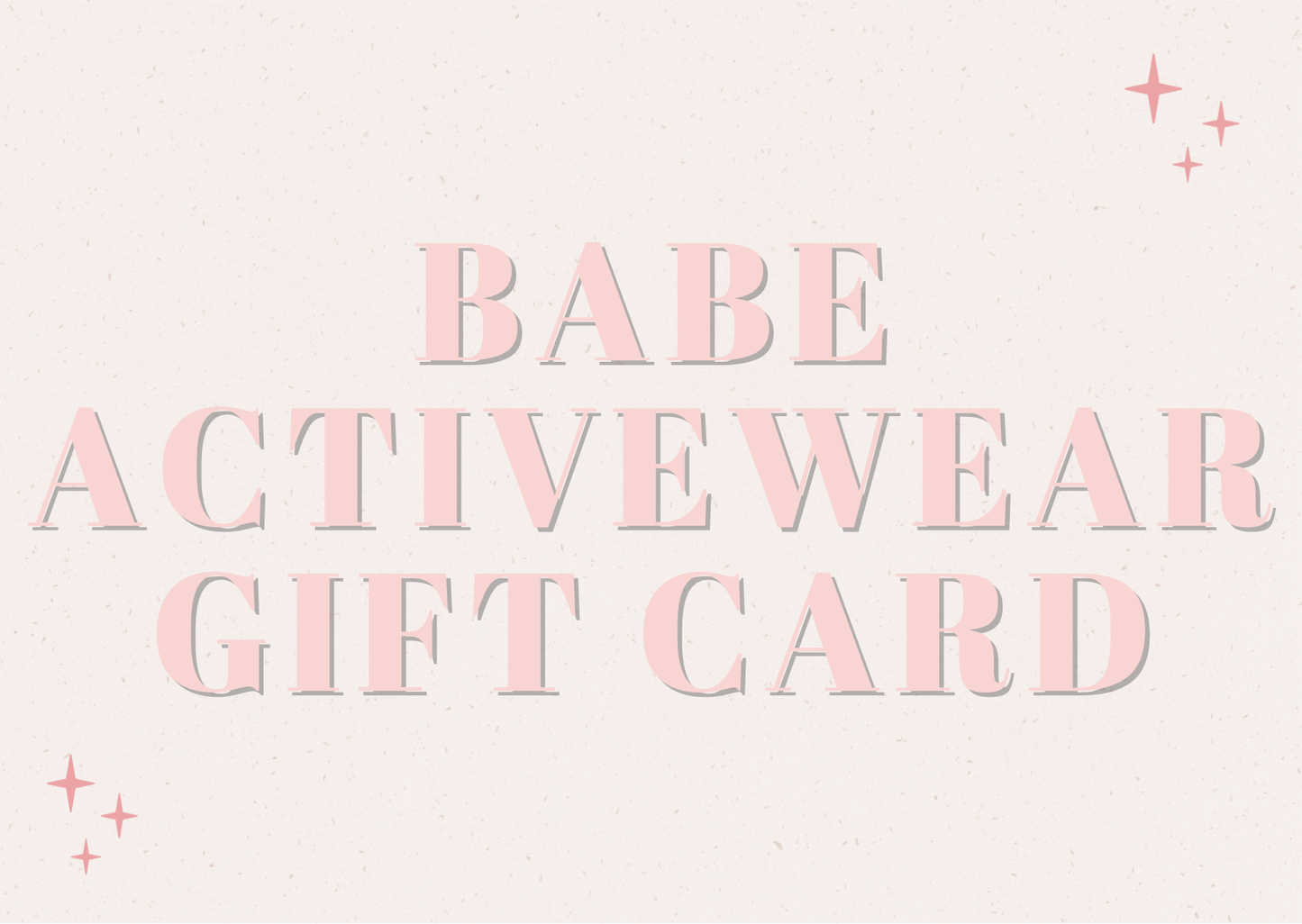 Babe Activewear Gift Card